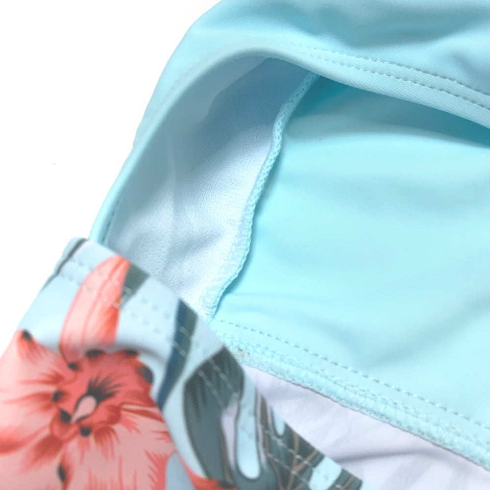 2023 Girls One Piece SwimWear Kids Swimming Colourblock Beach Wear Swimsuit