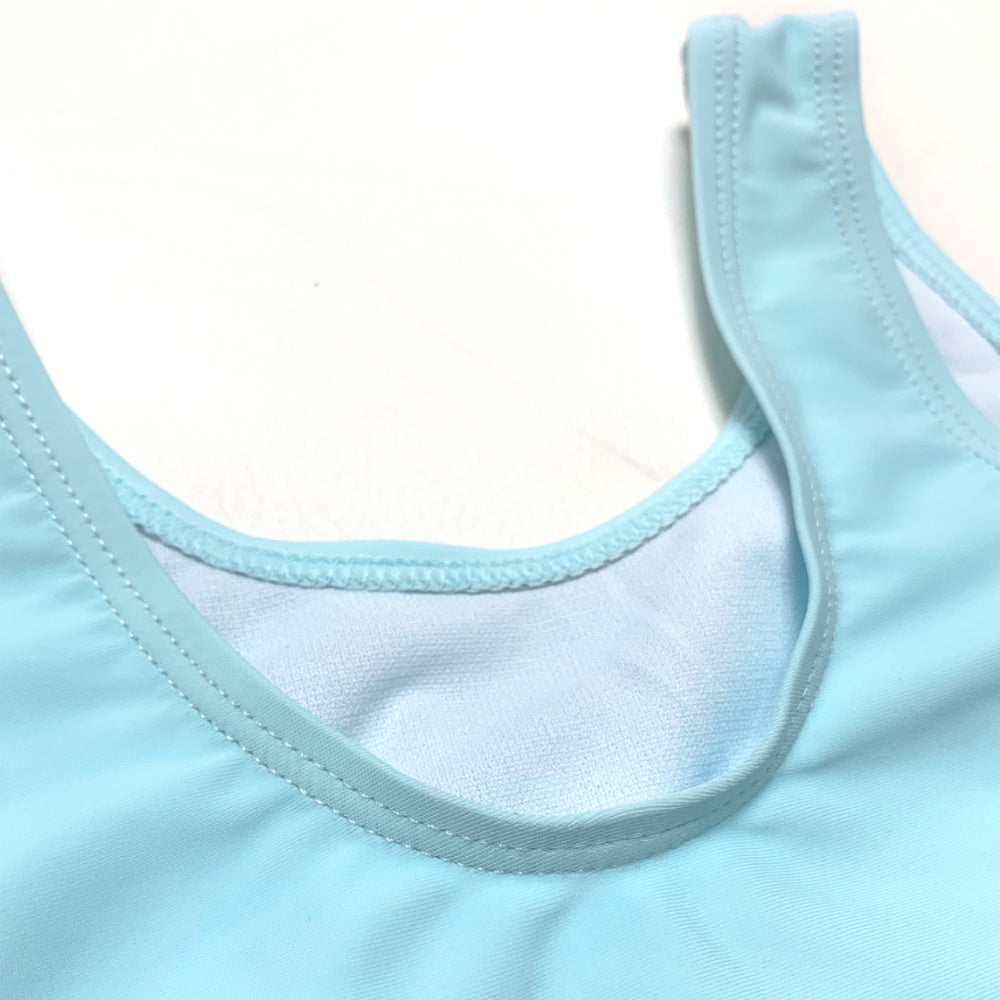 2023 Girls One Piece SwimWear Kids Swimming Colourblock Beach Wear Swimsuit