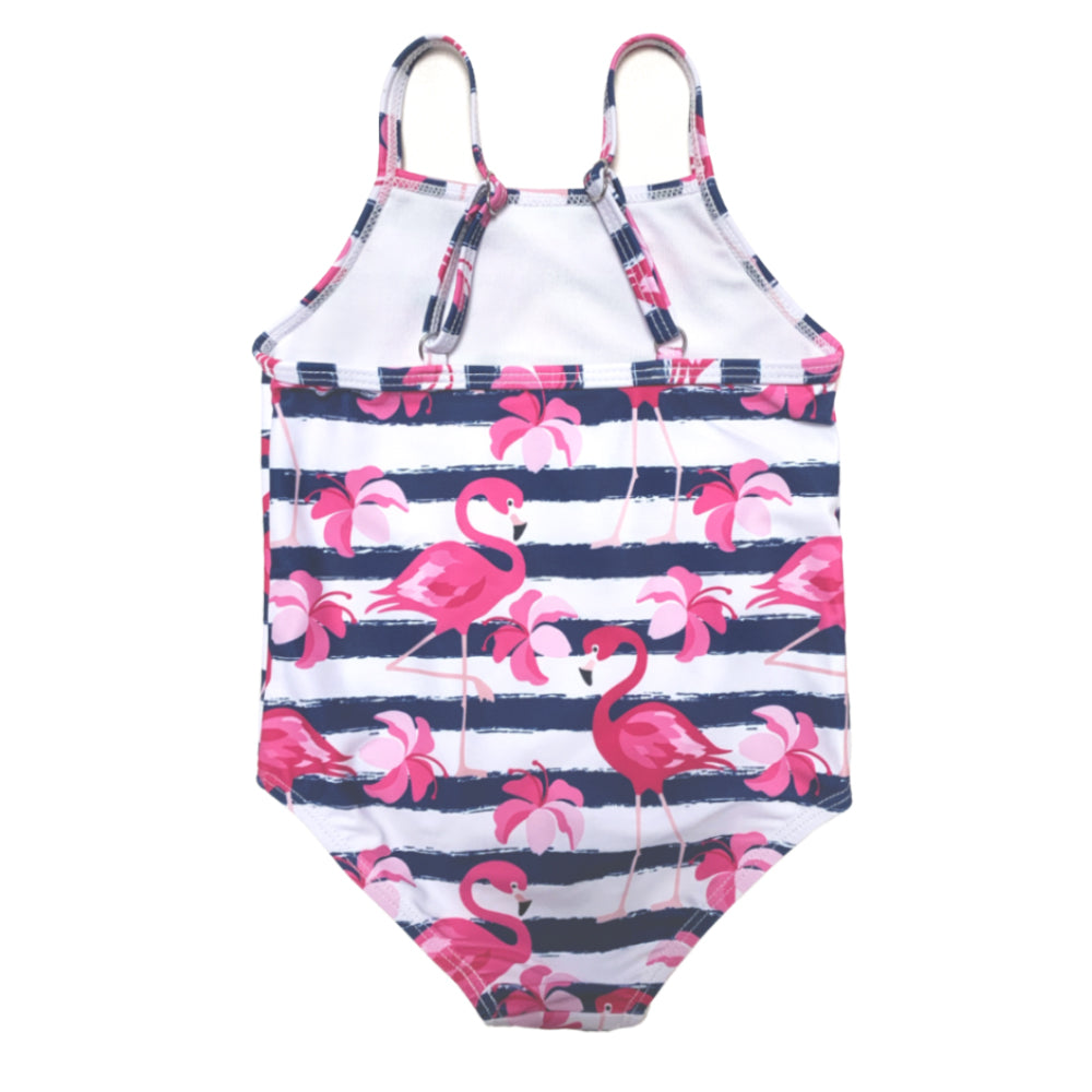 Little Girls One Piece Swimwear Kids Swimming Flamingo Beach Wear Swimsuit