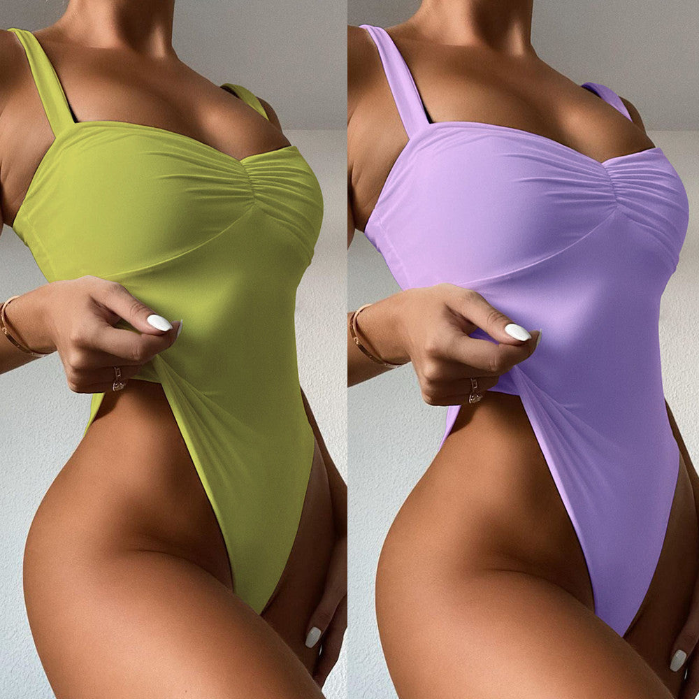 One Piece Sexy High Leg Cut Swimsuit