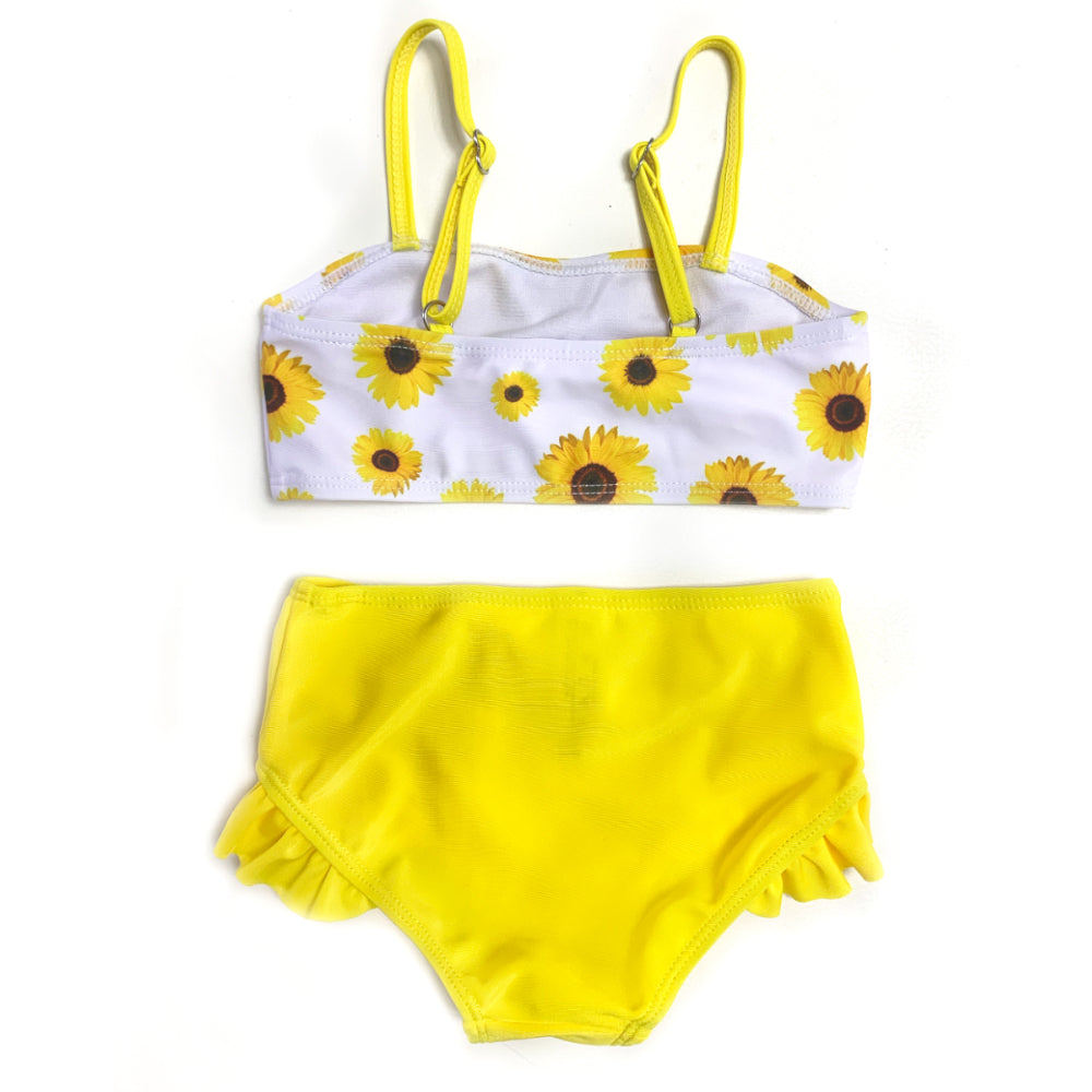 Three Pieces Swimwear Bikini Set With Cover Up Kids Swimming Suit