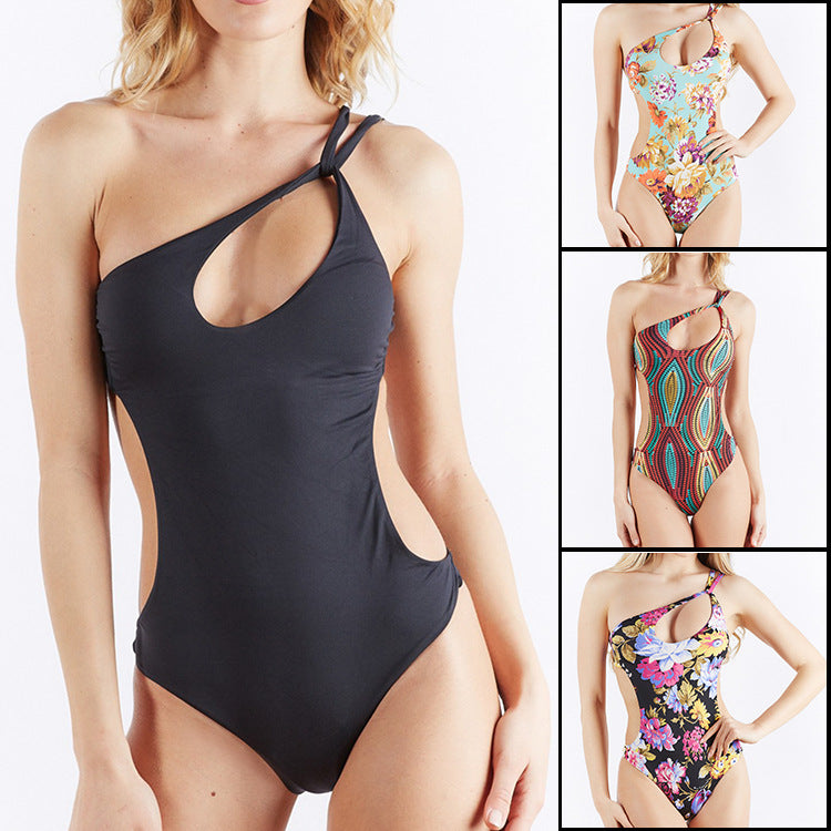 sexy hollow bikini one-piece designer women's swimsuits