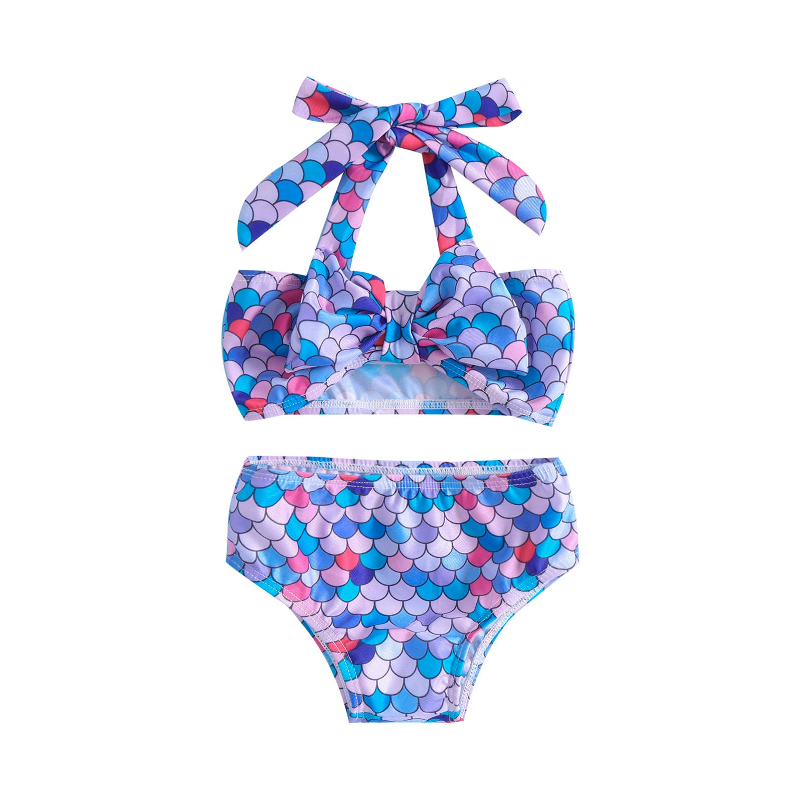 Two pieces lovely print children's swimwear