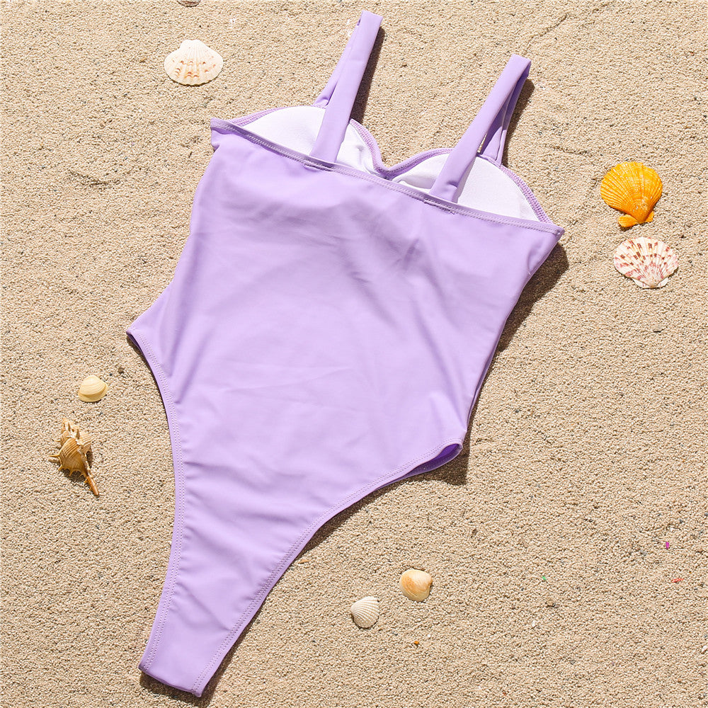 One Piece Sexy High Leg Cut Swimsuit