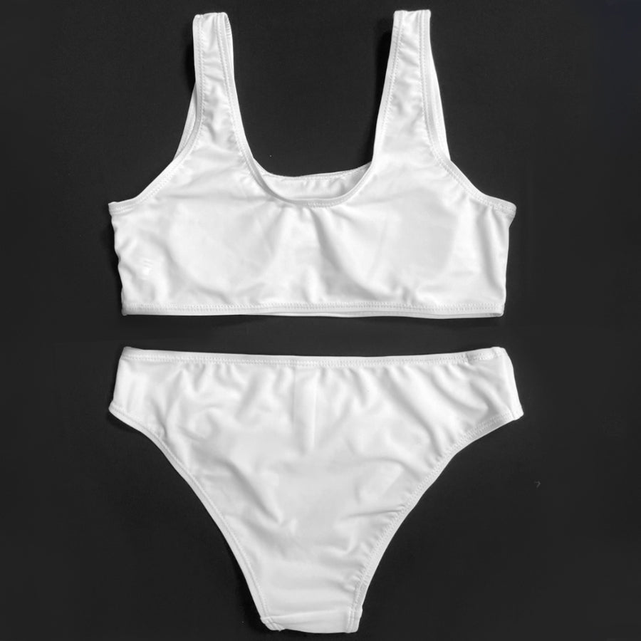 Three pieces girls fashion swimwear with coverup