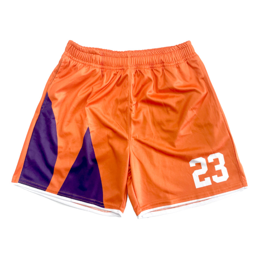 Fashion boys basketball suit orange sports suits for kids
