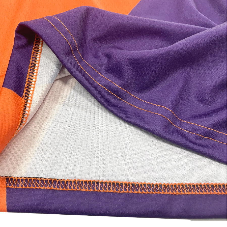 Fashion boys basketball suit orange sports suits for kids