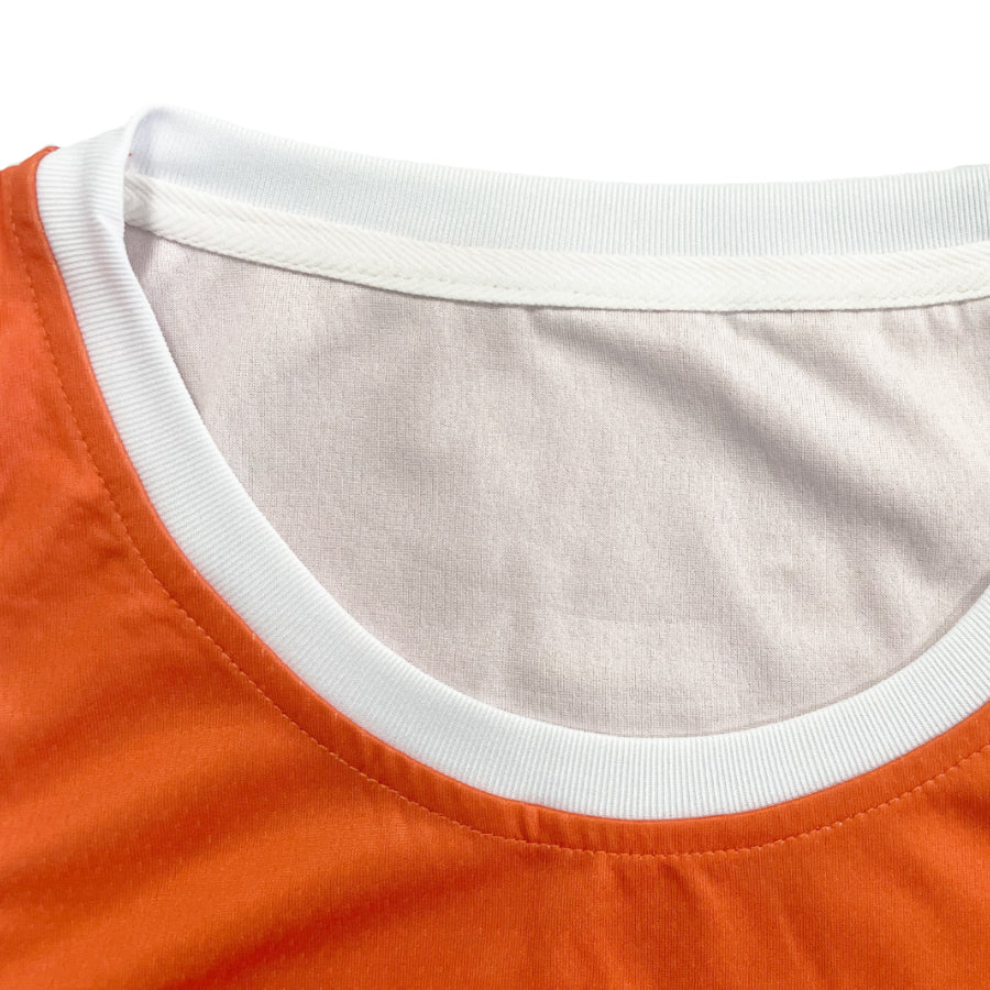Fashion boys basketball suit orange sports suits for kids