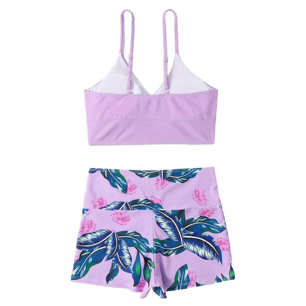 2 Pieces Women Bikini Set Sexy V-Neck Swimwear