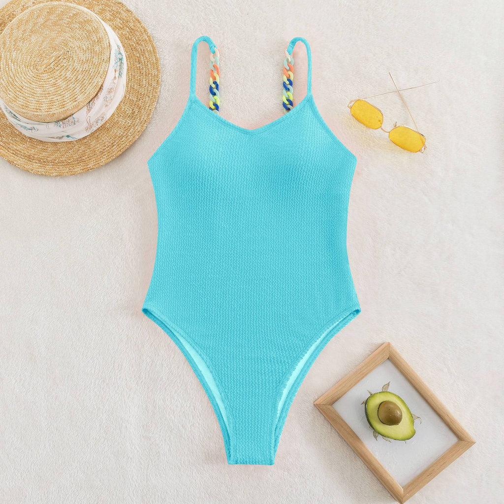 Sexy one piece suspender swimsuits