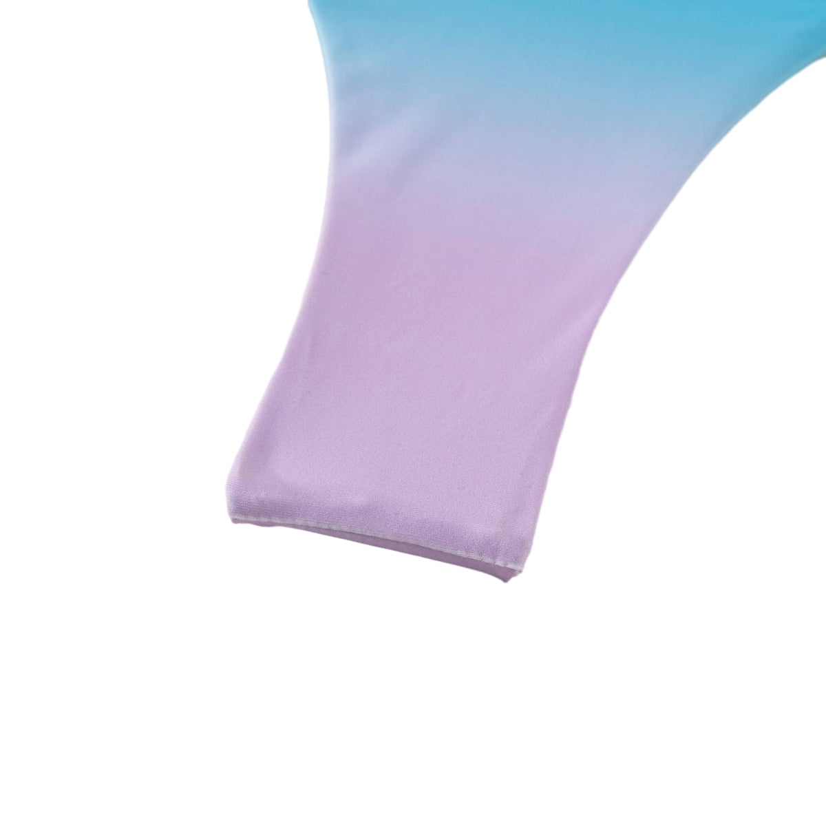 Tape-up swimsuit with gradient color