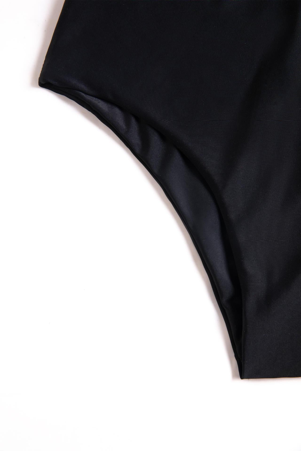 2023 New Biquini Ladies Backless Solid Color One Piece Swimsuit