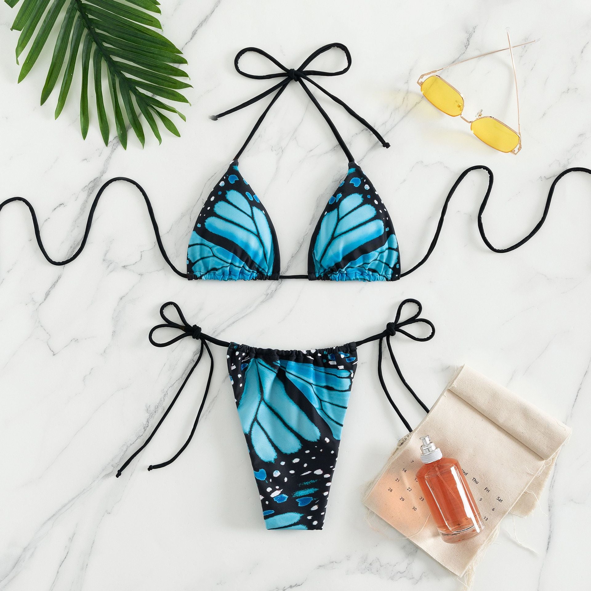 2 Pieces Sexy Bikini Set Fashion transparent girls hot sexy bikini swimwear