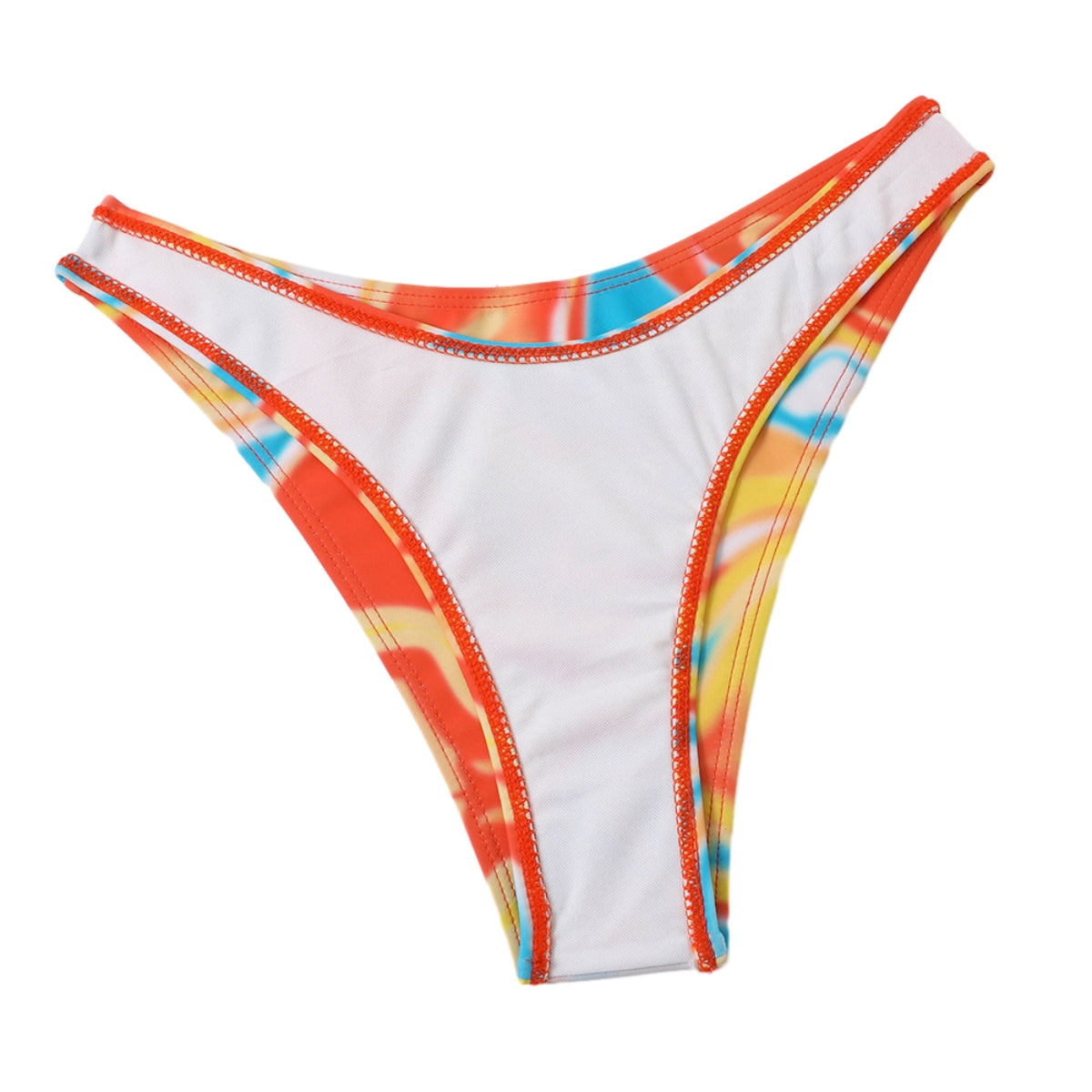 Hot Sexy 4Pcs Women Bikini Sets Tie-Dyed Print Fashion Design Bikini