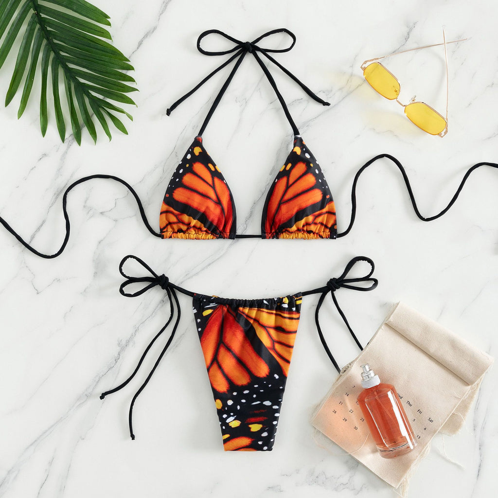 2 Pieces Sexy Bikini Set Fashion transparent girls hot sexy bikini swimwear