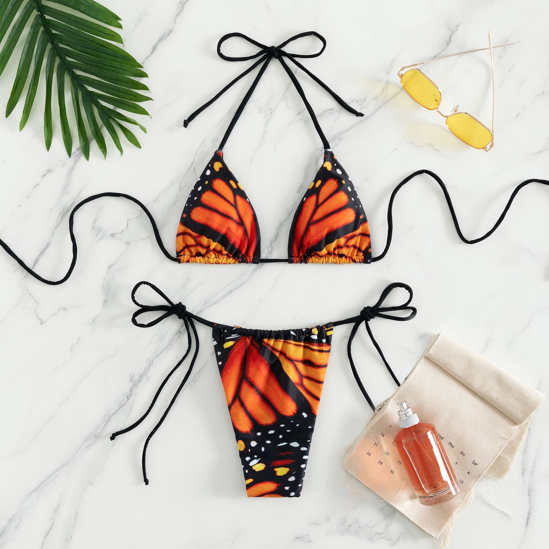 2 Pieces Sexy Bikini Set Fashion transparent girls hot sexy bikini swimwear