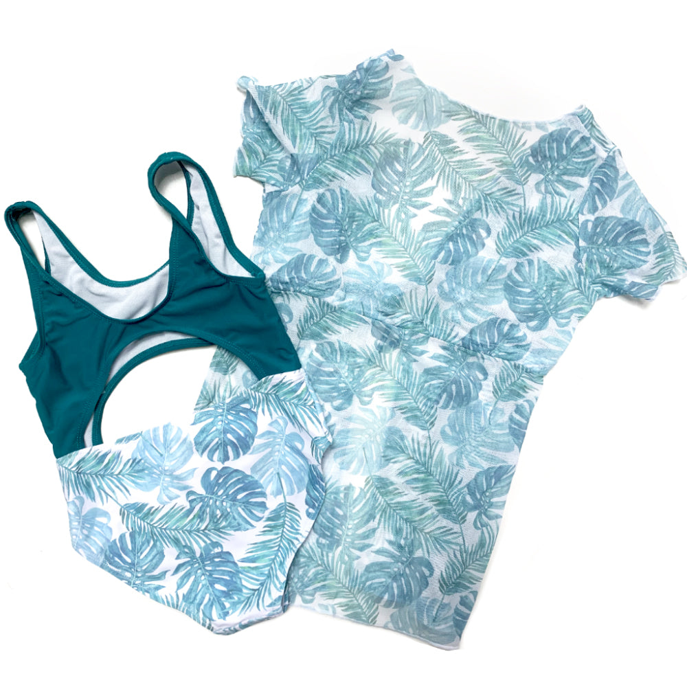 Girls Three Pieces SwimWear Bikini Set With Cover Up Kids Swimming Suit Beach Wear for summer