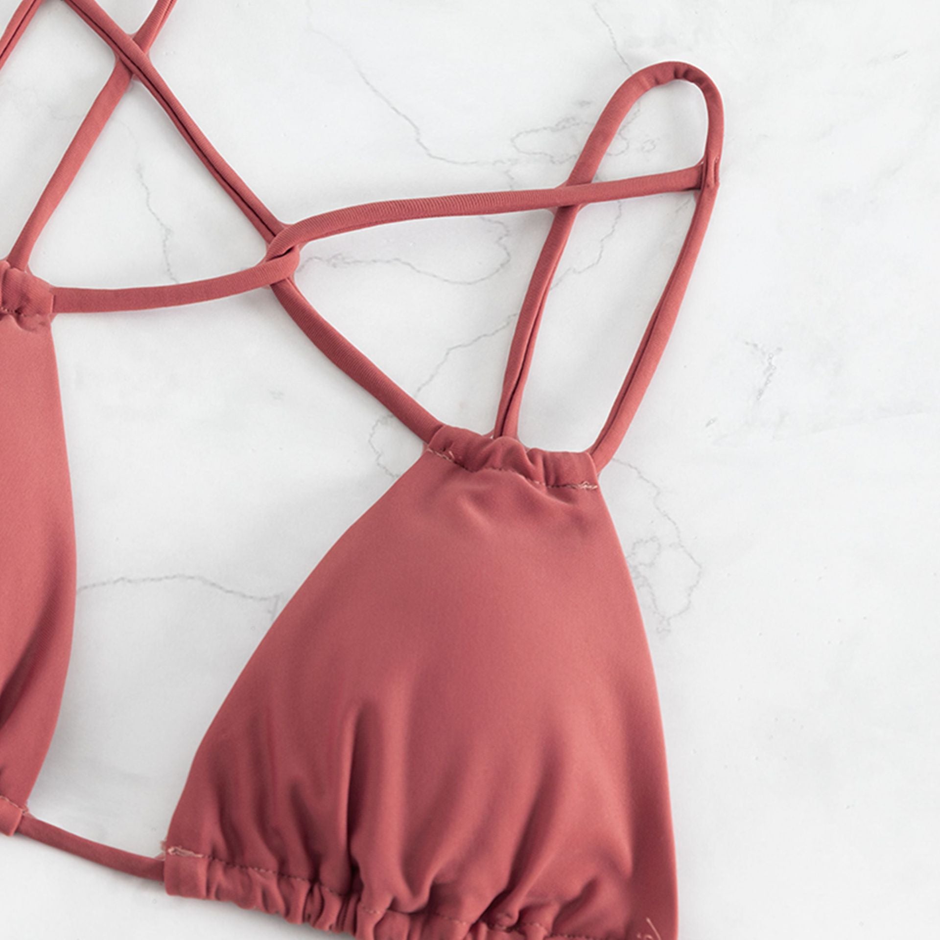Two Piece Solid Color Bikini Swimsuits For Women