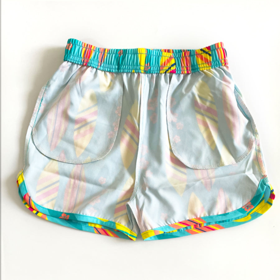 Hot sale girls swimming shorts swim trunks with pocket