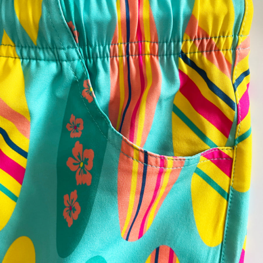Fashion women swim trunk beach shorts for summer holiday with pocket
