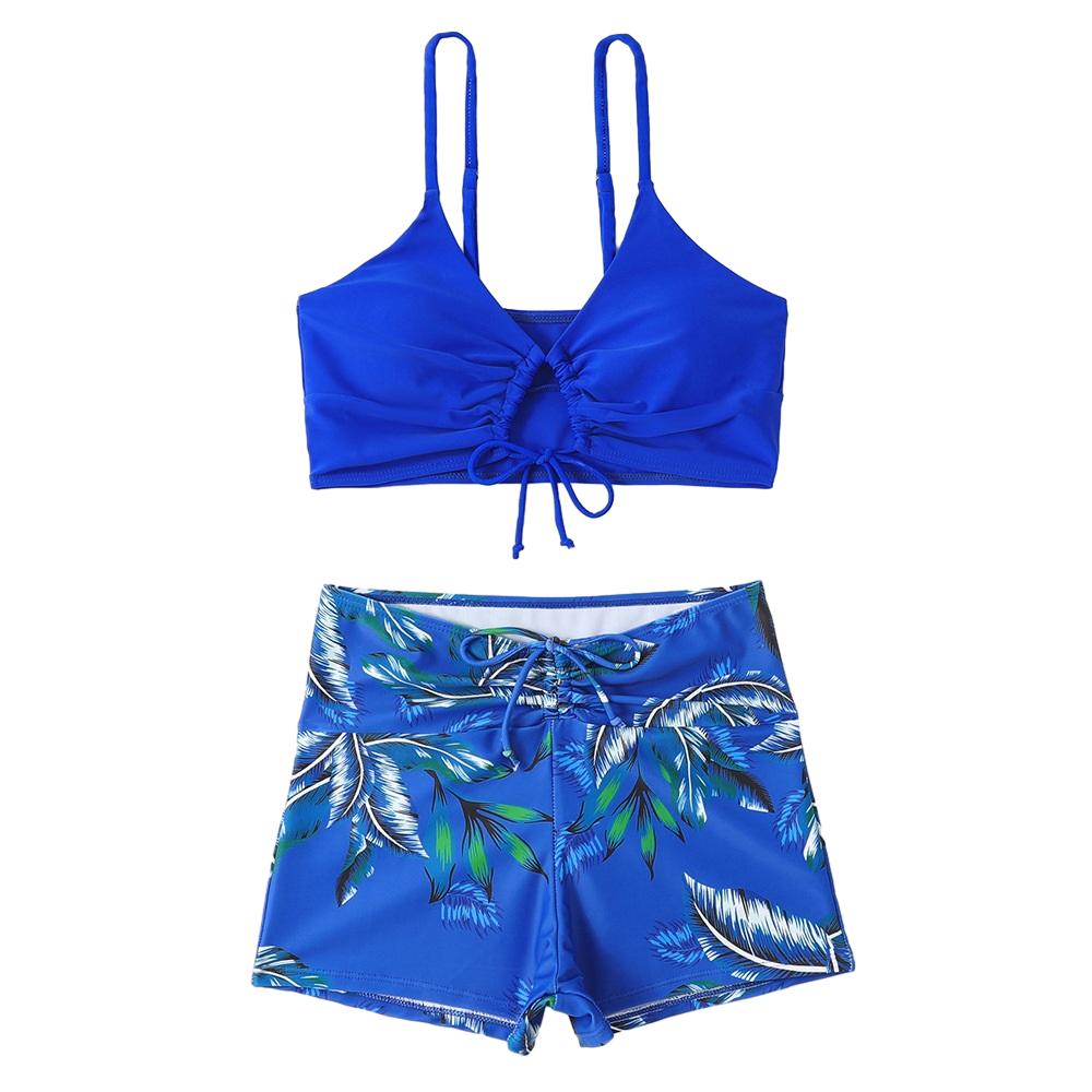 2 Pieces Women Bikini Set Sexy V-Neck Swimwear