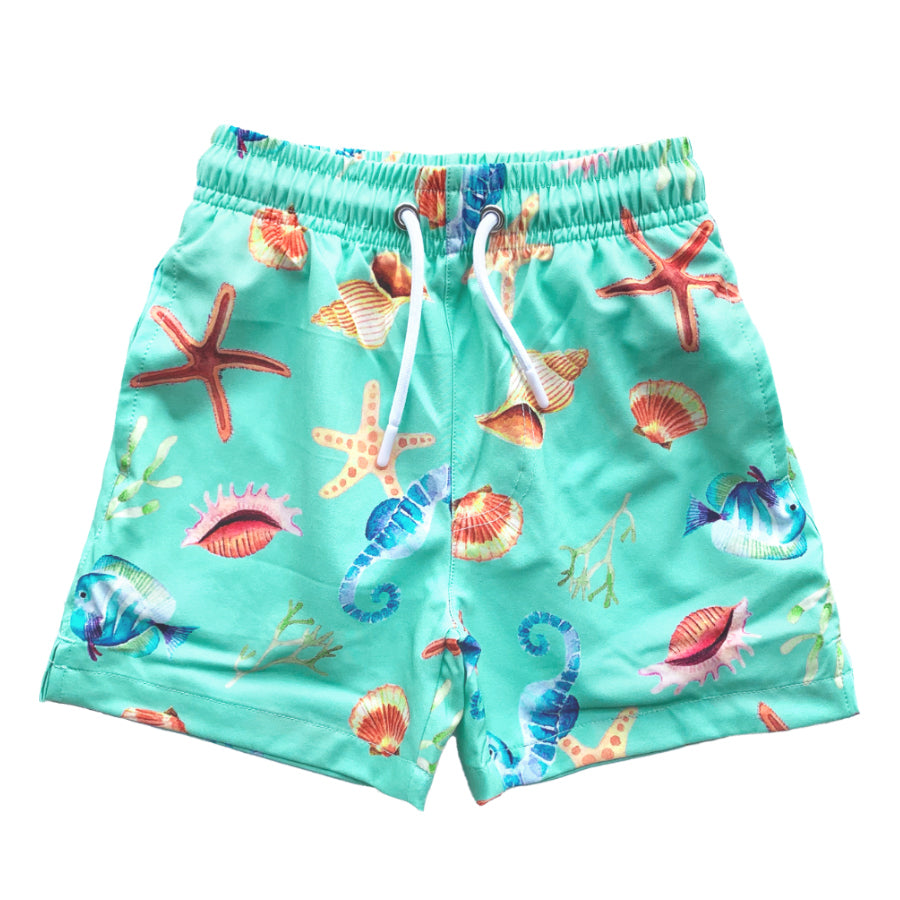 Hot sale Boys swim trunk beach shorts for summer holiday with pocket