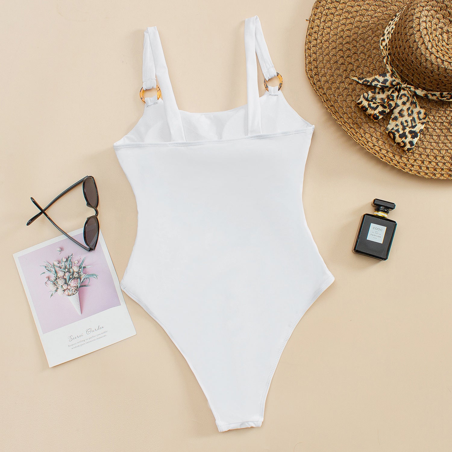one-piece swimsuit Euro-American solid color bikini