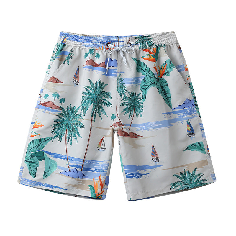 Fashion Quick-drying Men's Printed Swim Trunks