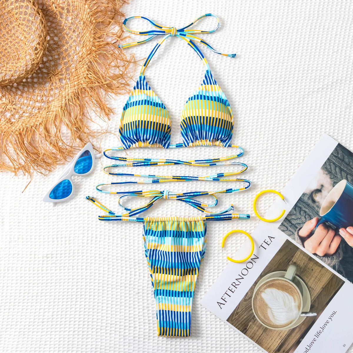 Triangle String Women Micro Triangle String Bikini Set – Houxiong Clothing