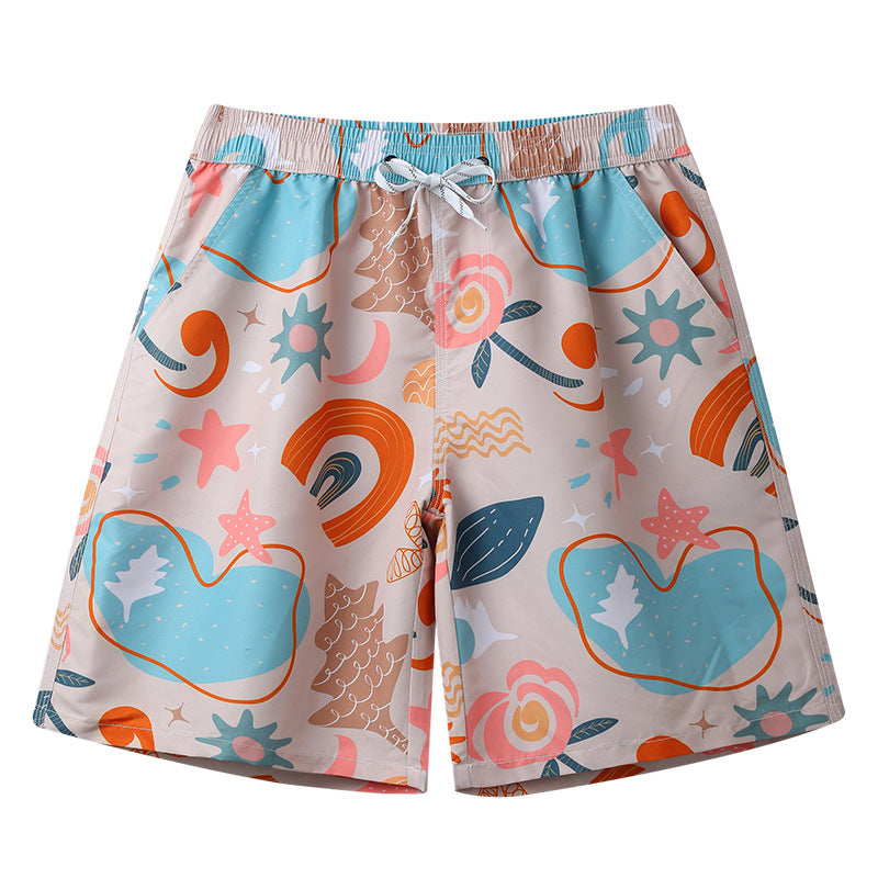 Fashion Quick-drying Men's Printed Swim Trunks