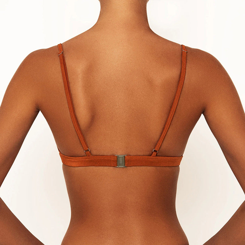 Vintage Retro Bikini Patchwork Swimsuit