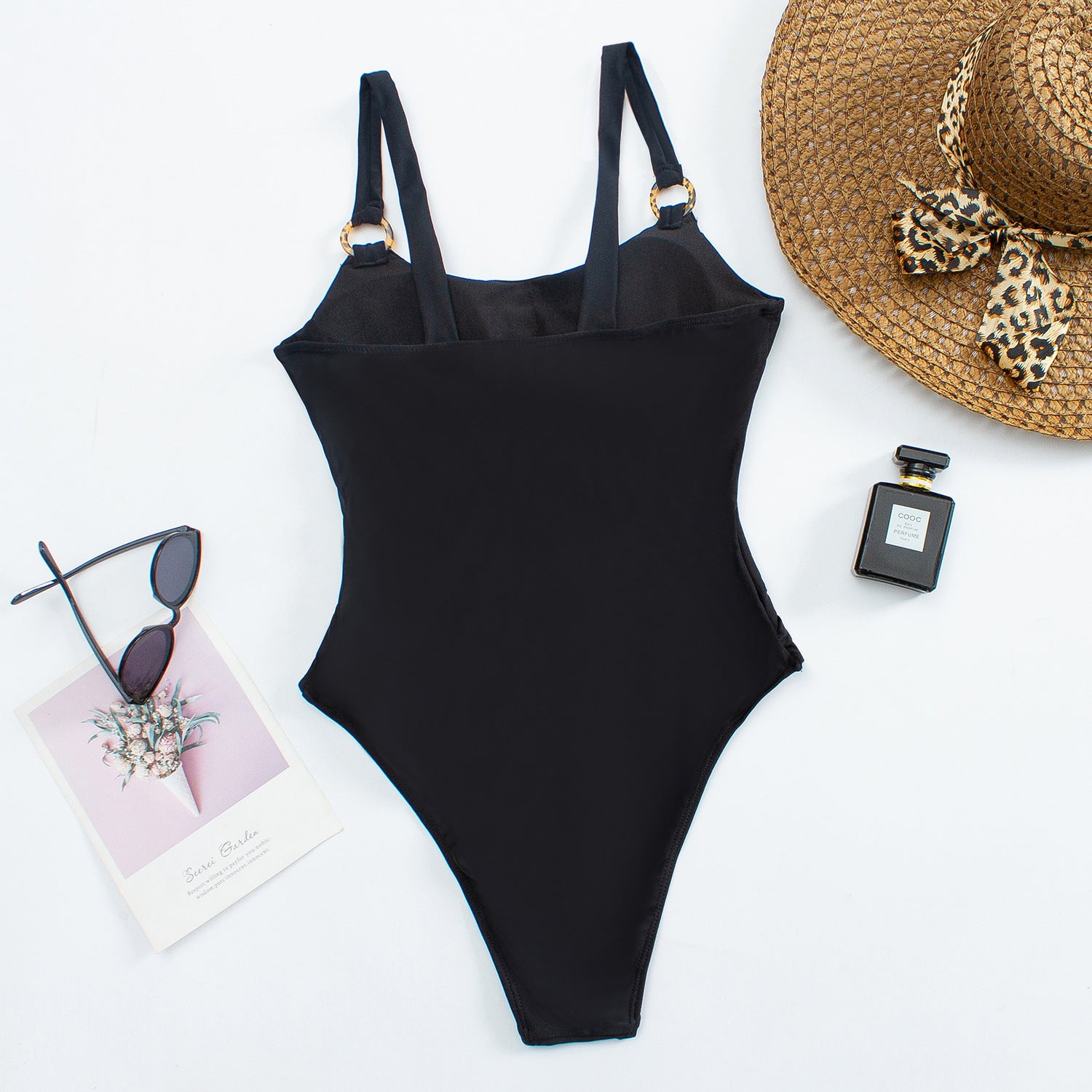 one-piece swimsuit Euro-American solid color bikini