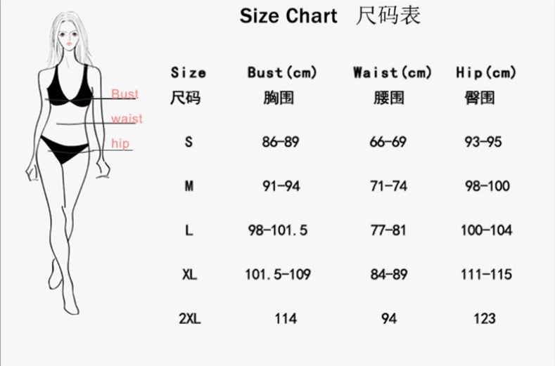 2 Pieces Women Bikini Set Sexy V-Neck Swimwear