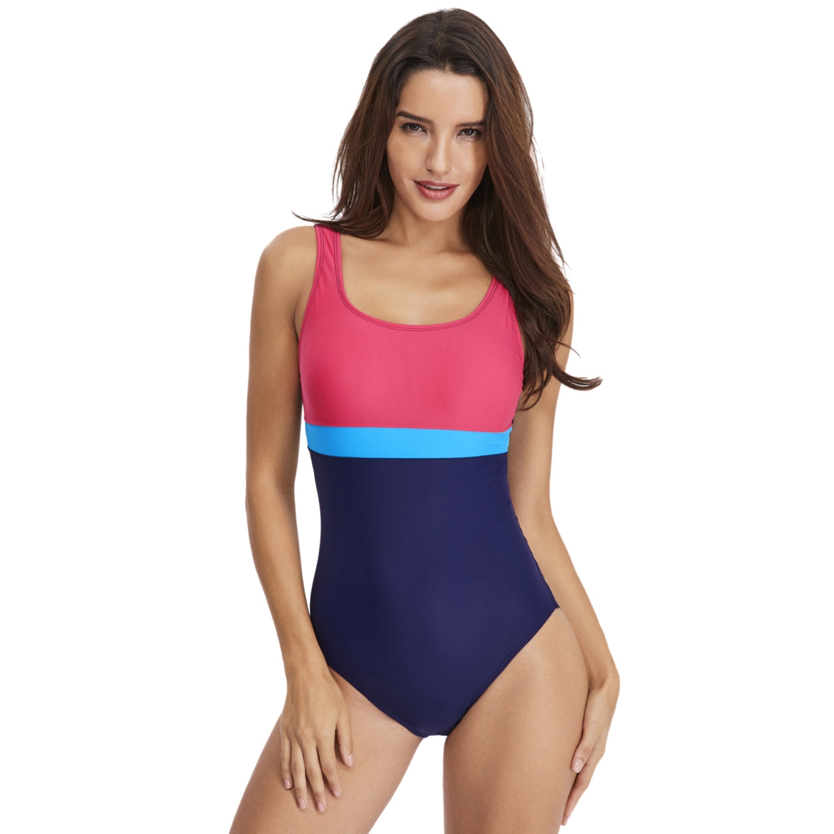 One-piece Sexy Triangle Sports Color Matching Swimsuit