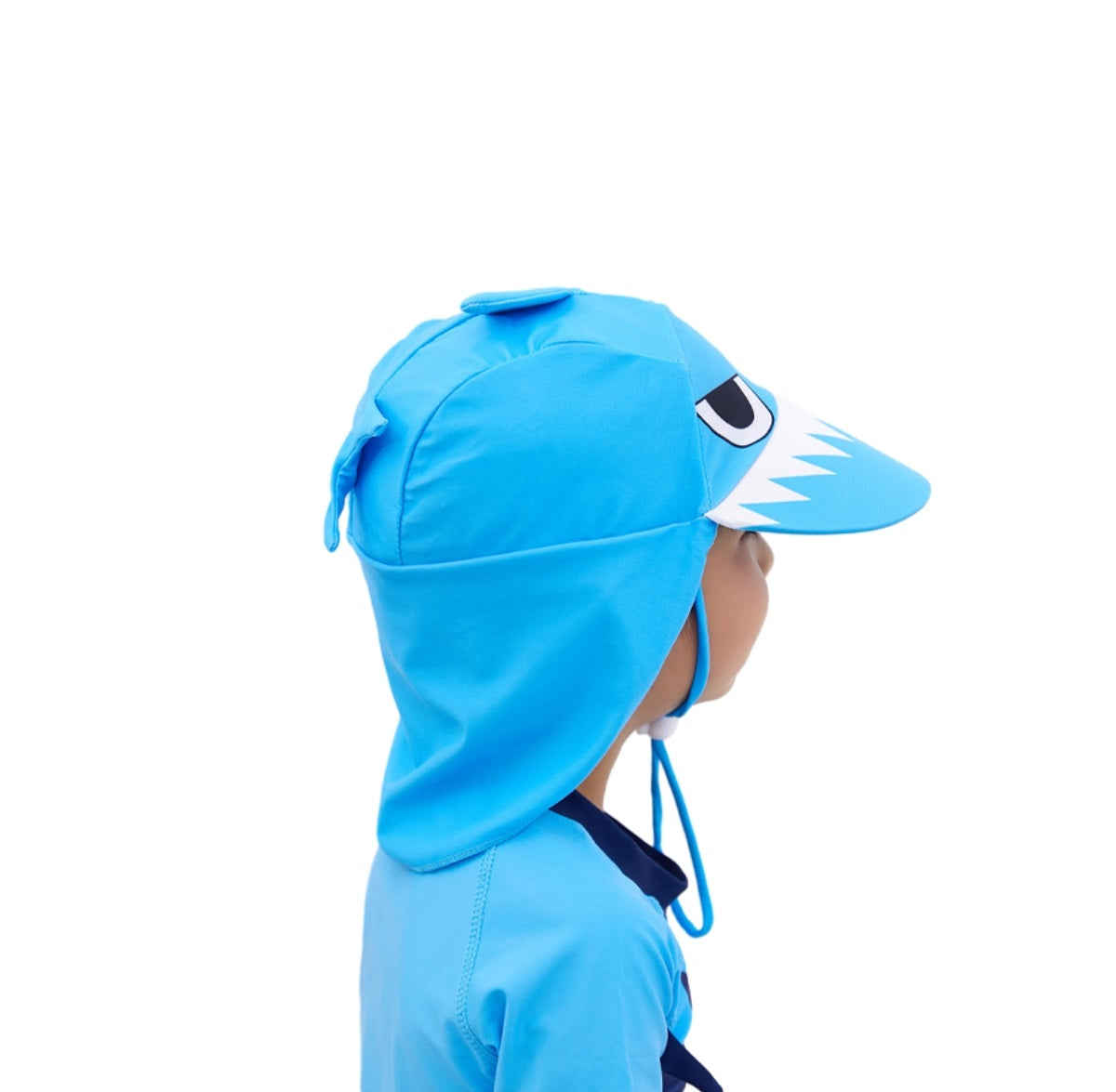 3Pc Cute Cartoon Shark Boys Swimwear Bathing Suit Set