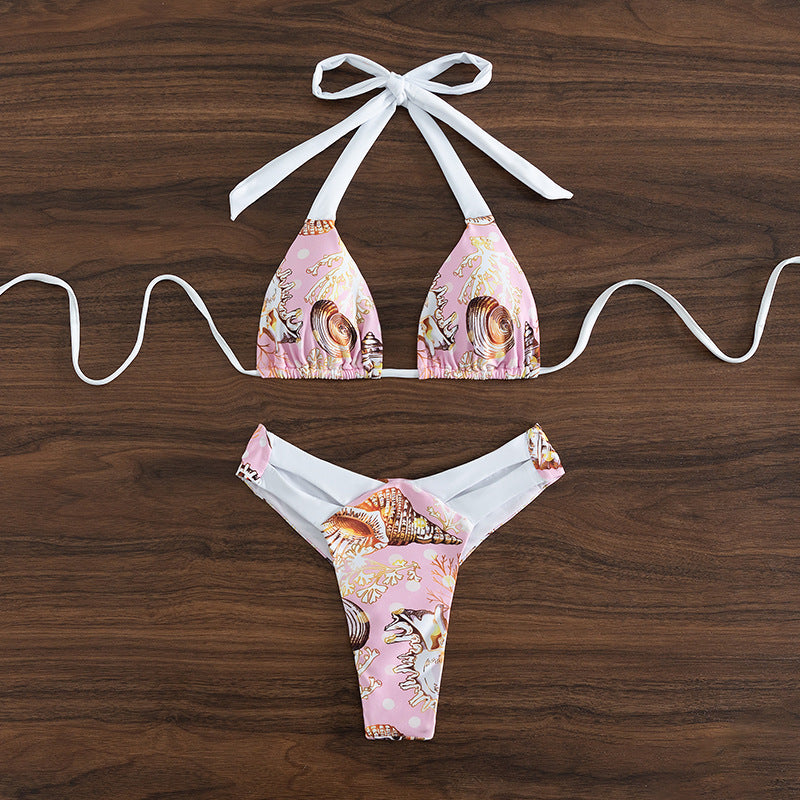 Hot Selling Tie Low Rise Women's Bikini Swimsuit