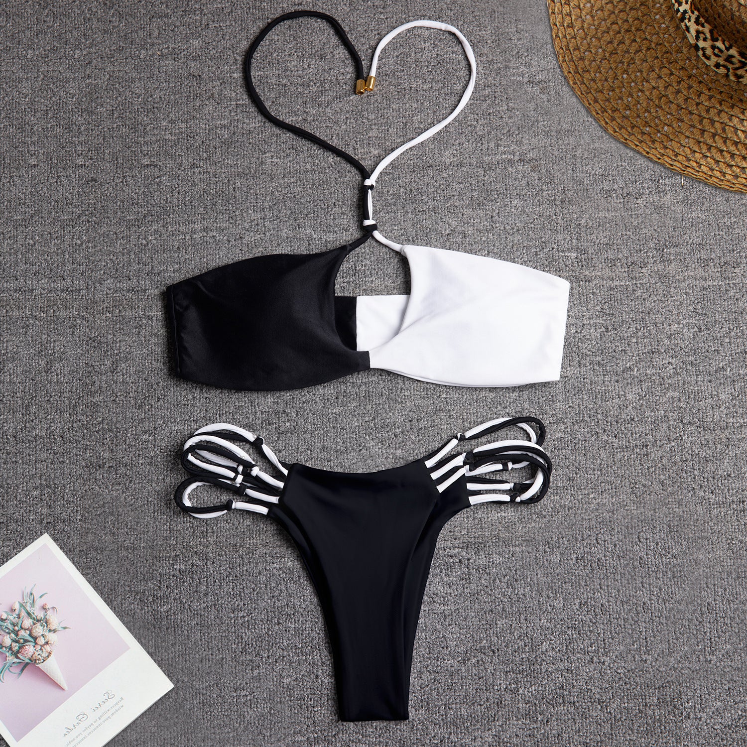 High Quality Two Pieces Patchwork Women Designer Swimwear