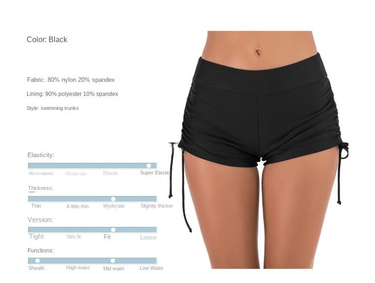 Women's Swimming Trunkst One Piece Single Beach Swim Shorts