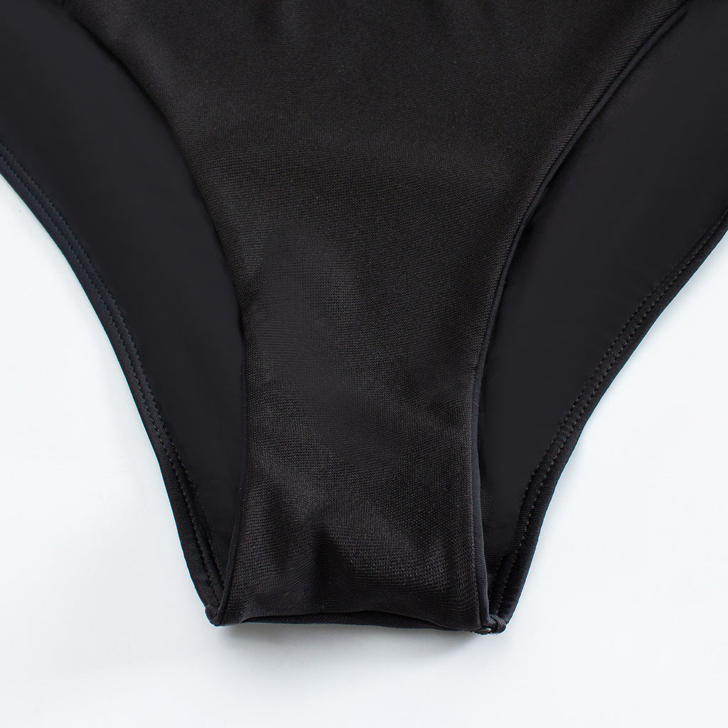 one-piece swimsuit Euro-American solid color bikini