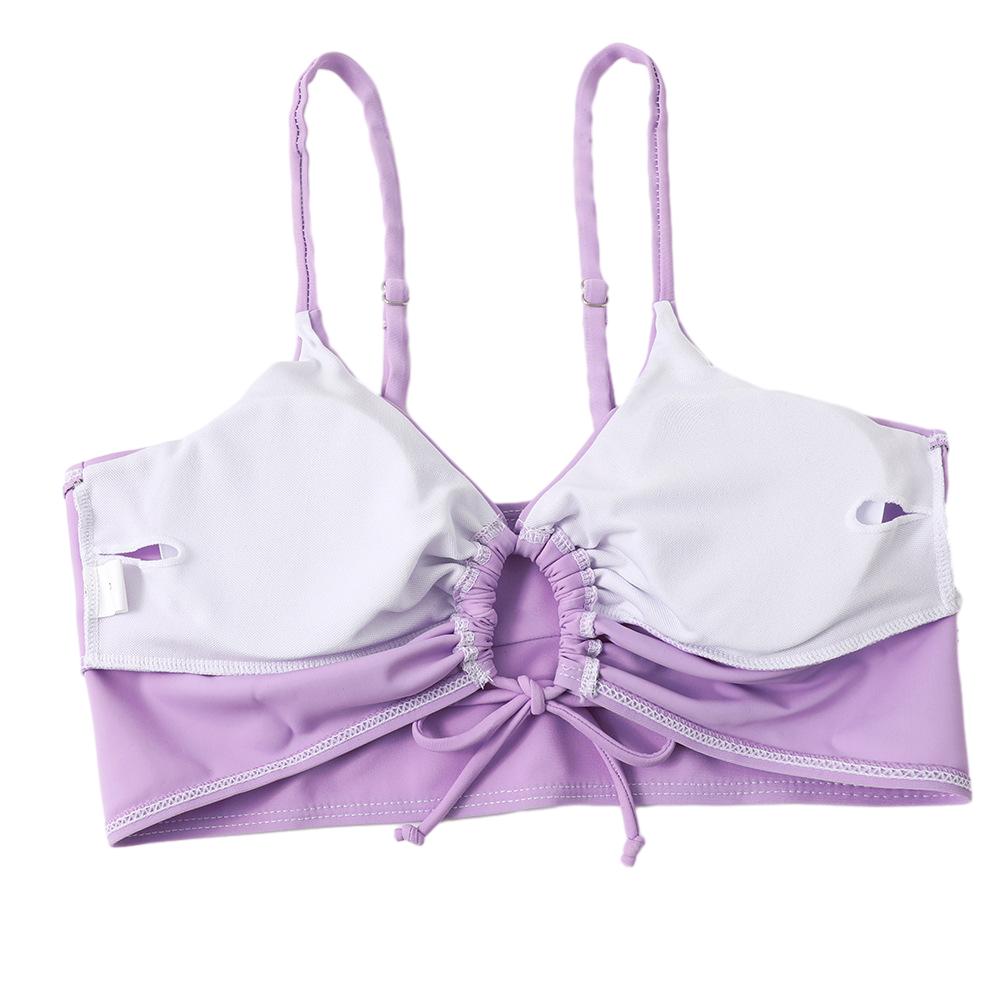 2 Pieces Women Bikini Set Sexy V-Neck Swimwear